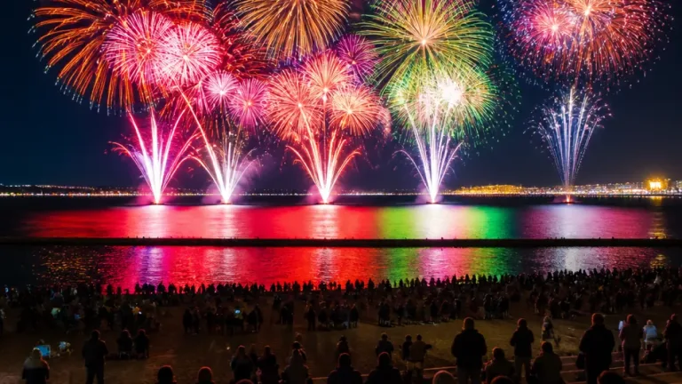 りんくうで秋の夜を彩る「大阪芸術花火2026」 圧巻の約50分ノンストップ演出