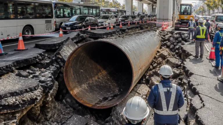 大阪・新御堂筋の鋼管せり上がり、施工手法の不備が浮上