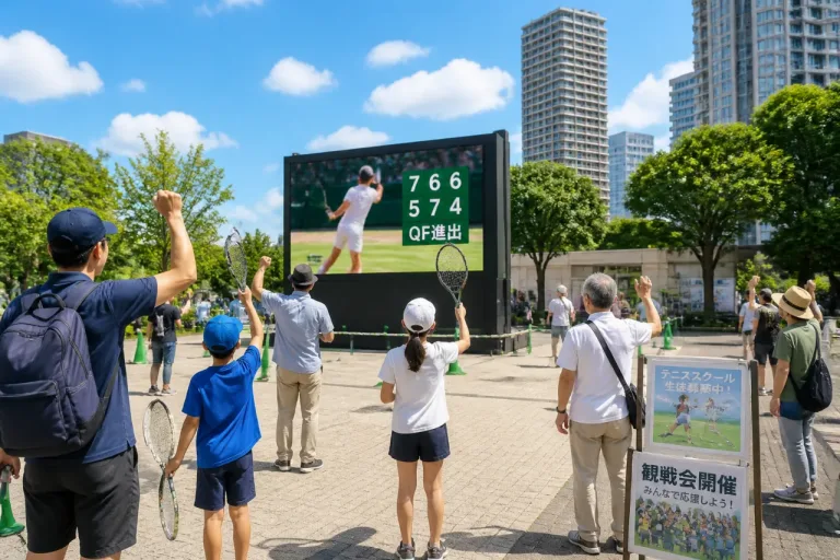 船橋でも注目 大坂なおみがウィンブルドン準々決勝進出