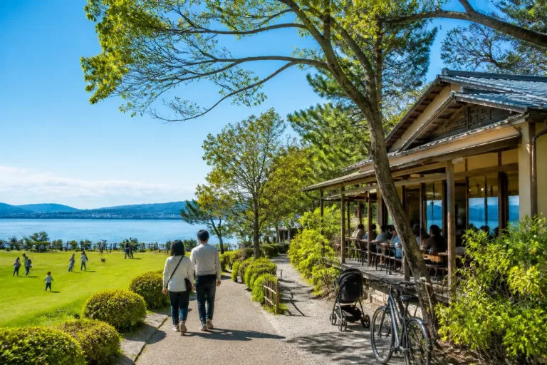 大津・びわこ文化公園にカフェ出店 茶室「夕照庵」を生かした施設整備進む