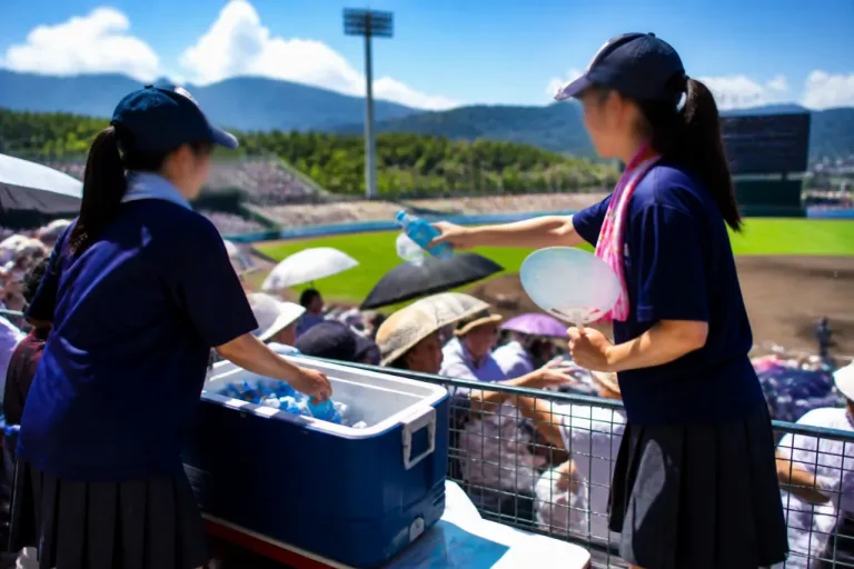 大津の高校野球 マネジャーが保護者へうちわや凍結ドリンク配布