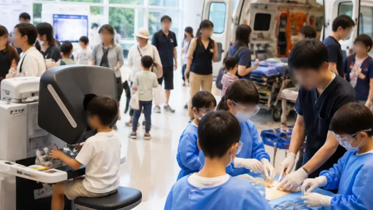 大津で小学生が病院体験 夏休みの学びと受診の敷居を下げる試み