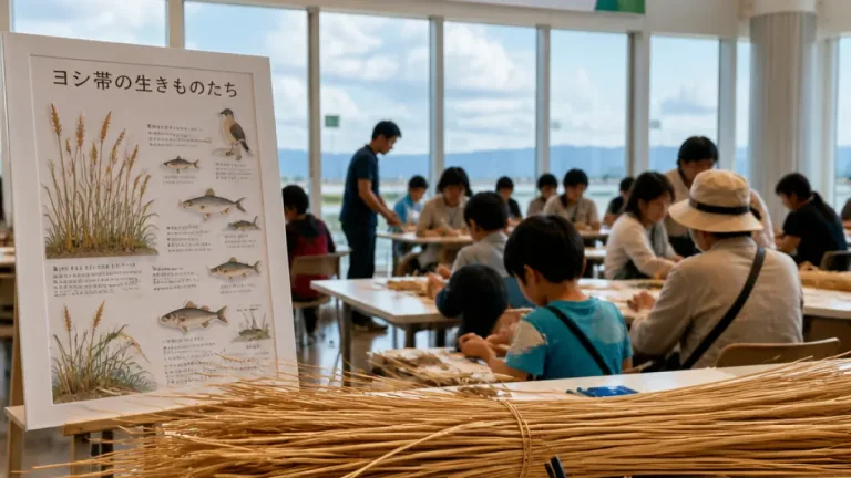 大津で琵琶湖のヨシ生かす環境イベント 地域の自然と向き合う機会に