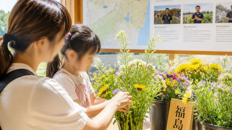 親子で学ぶ福島産の花 体験で地域の魅力に触れる