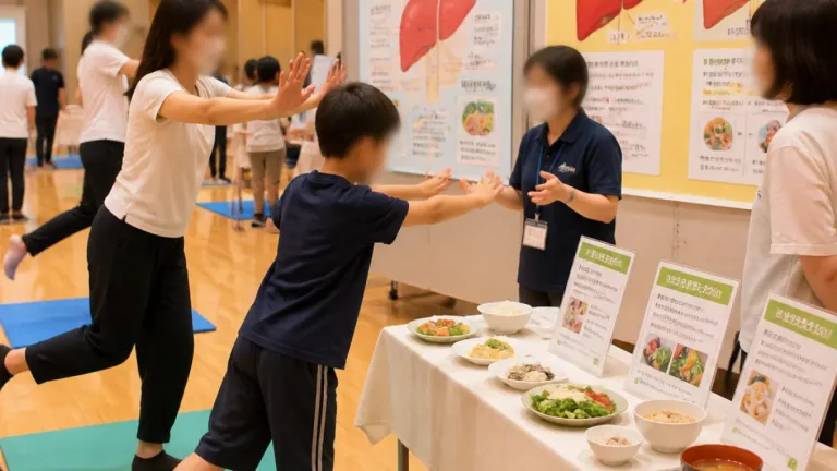 親子で肝臓の健康学ぶ体験会 生活習慣改善へ関心喚起