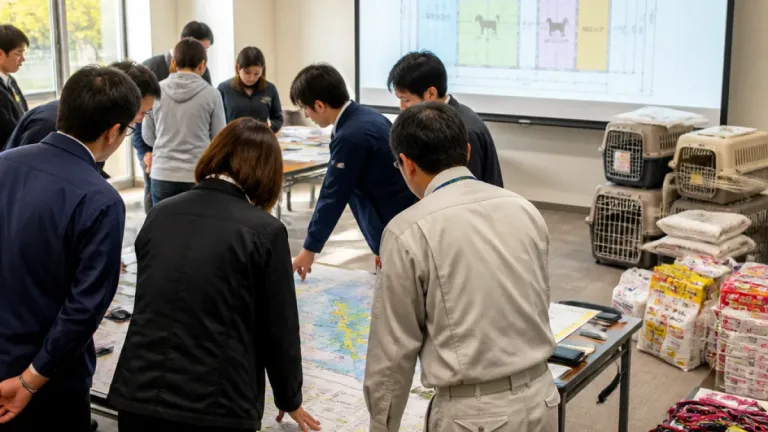 宇都宮で図上訓練 災害時のペット避難の課題を検証
