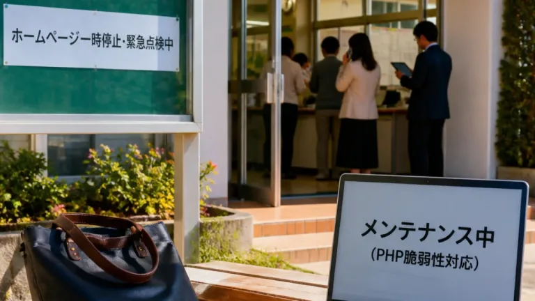 県立学校のHP一時停止、PHP脆弱性を受けた予防措置