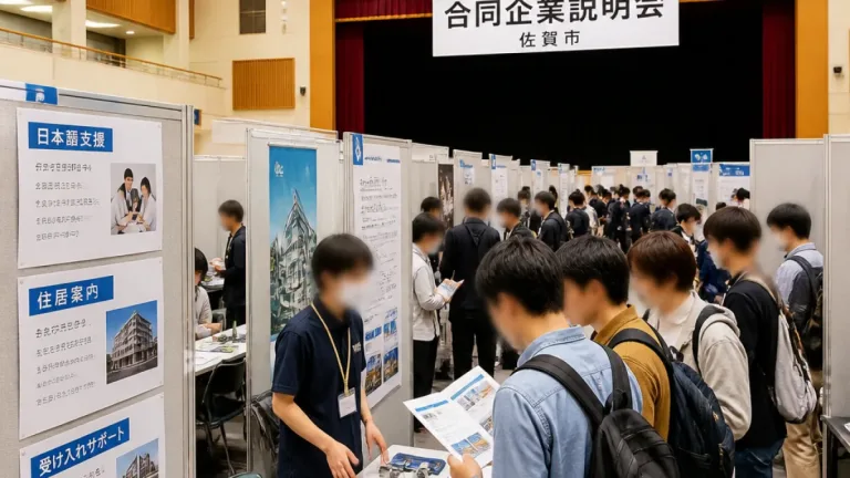 留学生と企業が直接対話 佐賀市で合同説明会、採用につながる動き