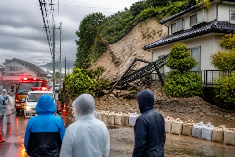 佐賀で大雨続く 土砂災害に最大級の警戒を