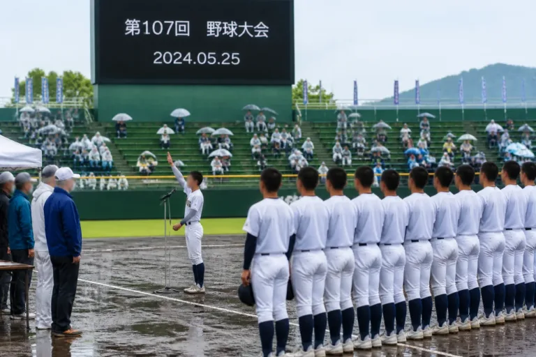 佐賀で夏の高校野球大会開幕、選手宣誓のみ実施