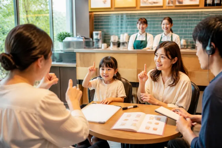 佐賀で親子向け手話カフェ、日常の注文対応など学ぶ場に