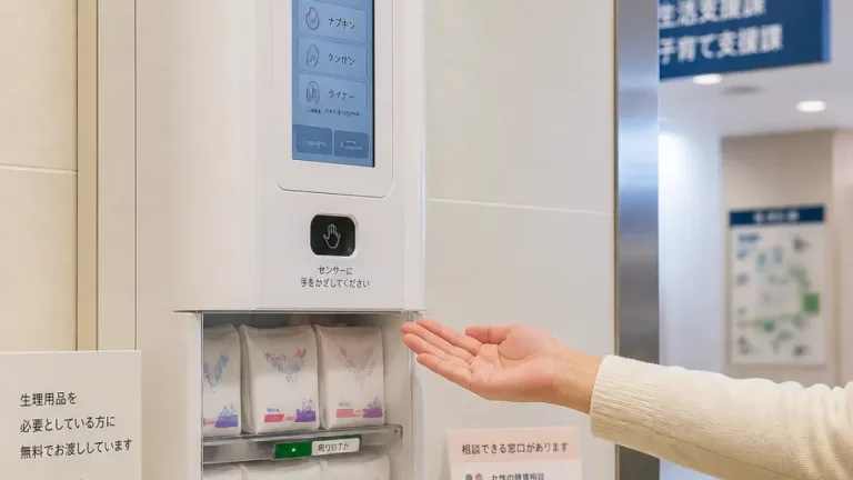 佐賀市が生理用品自動ディスペンサーを市役所に導入、利用しやすさと在庫管理を強化