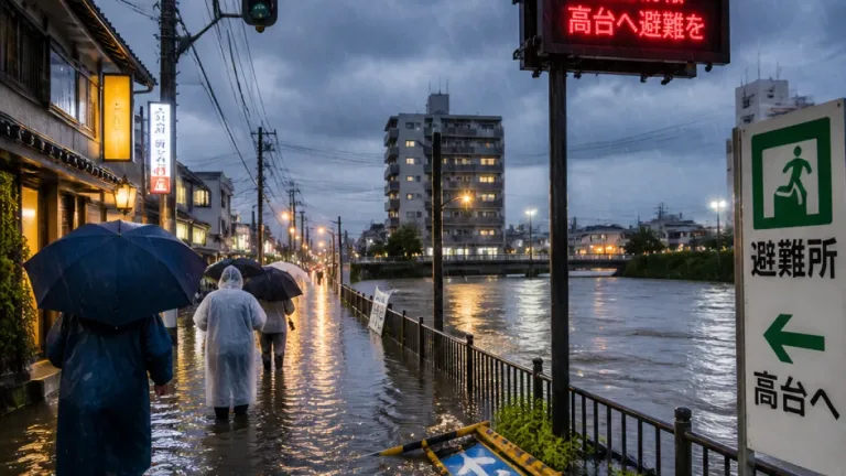 さいたま市に大雨警報（レベル3）発表、速やかな警戒と避難準備を