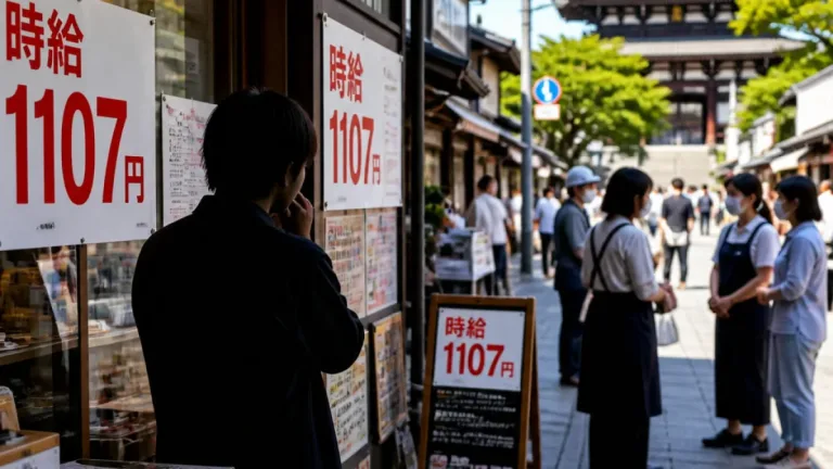 最低賃金、時給1107円に引き上げの答申