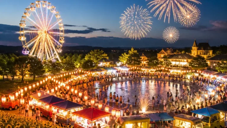 堺・ハーベストの丘で夏祭り、夜間開園とミニ花火で家族の夏を演出
