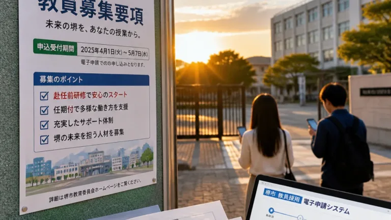 堺市が小中学校校長を公募 外部人材登用で学校経営の強化狙う