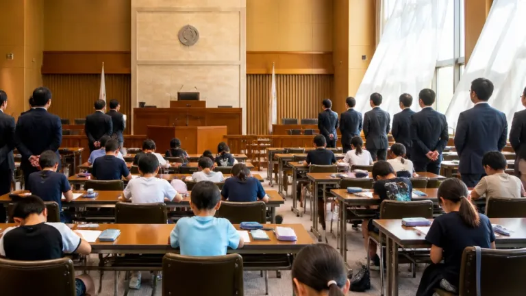 議場を夏休みの学習室に開放 坂祝町、町議が見守りで子どもの居場所確保