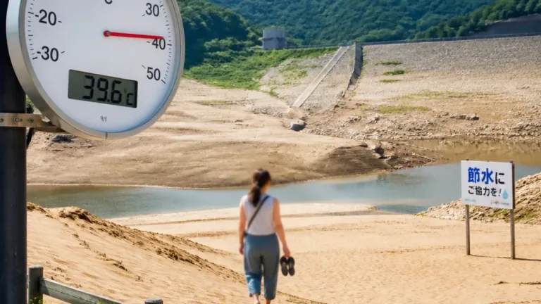 山陰で記録的大暑 鳥取市39.6度、渇水懸念も拡大