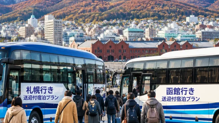 札幌発着の送迎バス付宿泊で函館秋冬旅が企画化