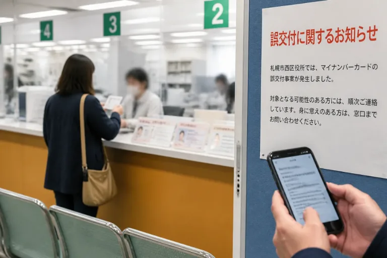 札幌・西区でマイナンバーカード誤交付、市民に確認と対応を呼びかけ