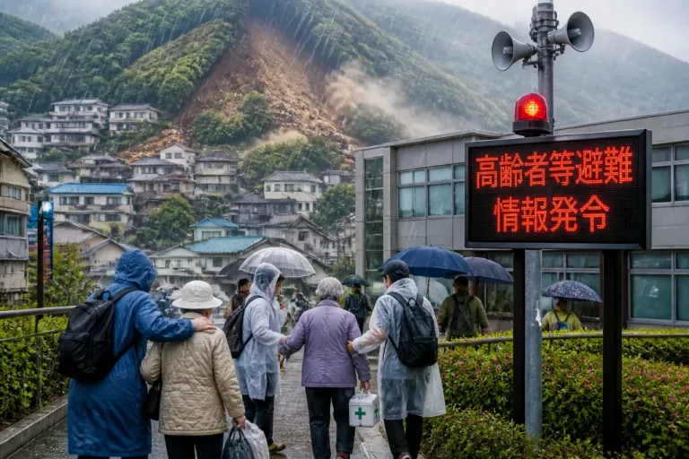 佐世保市が全域に高齢者等避難情報を発令 住民へ行動呼び掛け