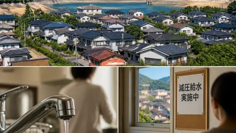佐世保で減圧給水、約4.2万世帯に影響