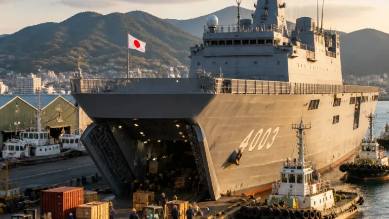 佐世保に米揚陸艦ニューオーリンズが帰港 中東任務終え基地に戻る
