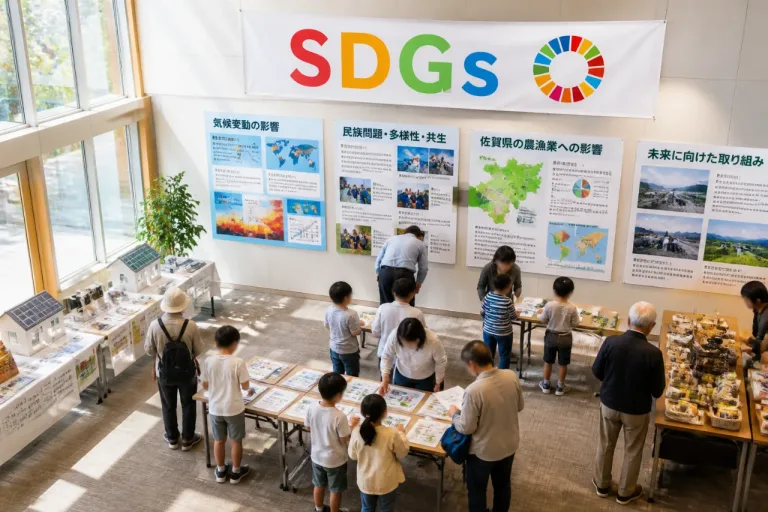 SDGsを巡る展示会、佐賀市で開催 気候変動や民族問題を生活へ結び付ける狙い