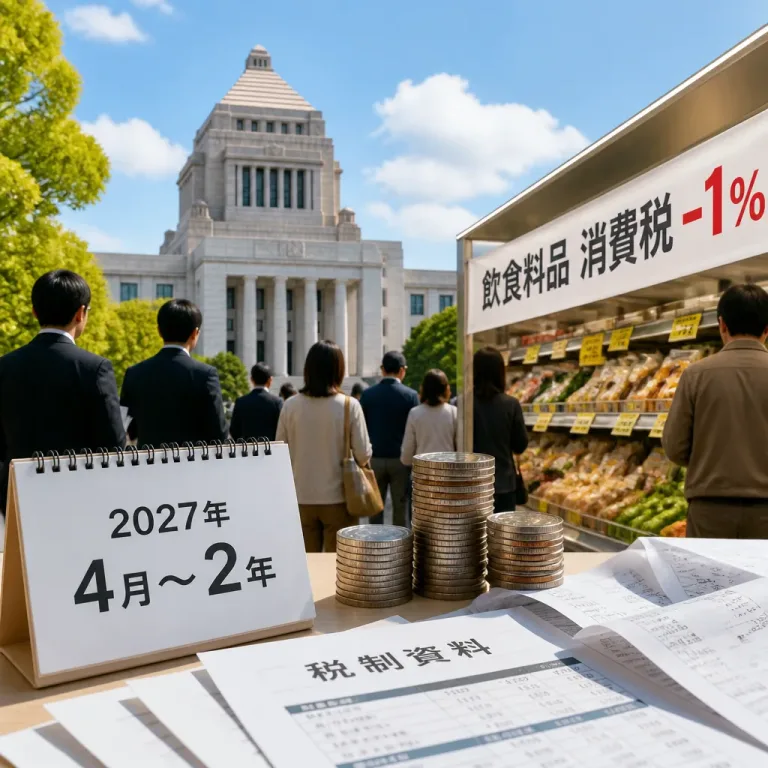 飲食料品の消費税率１％引き下げ、政権と財政に及ぶ波紋