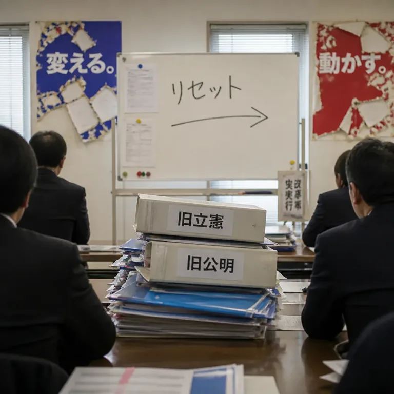 中道改革連合の低支持が示す再編と信頼構築の課題