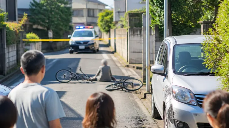 京都府南部で高齢女性と自転車が衝突、容疑者を逮捕