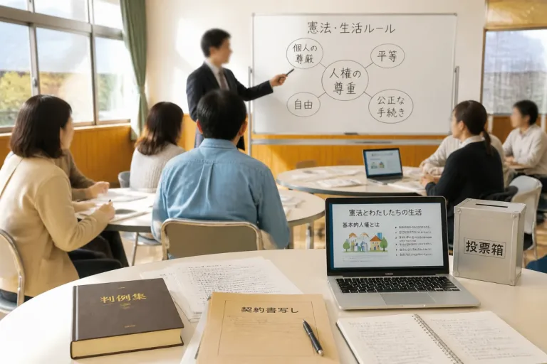 生活に直結する「法教育」 憲法・法律を身近にする実践を急ぐべきだ