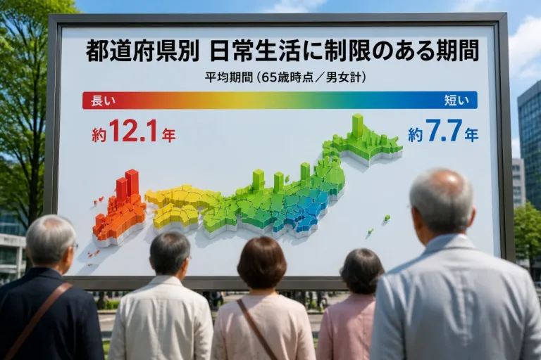 健康寿命の先にある“制限期間” 都道府県で大きな差が明らかに