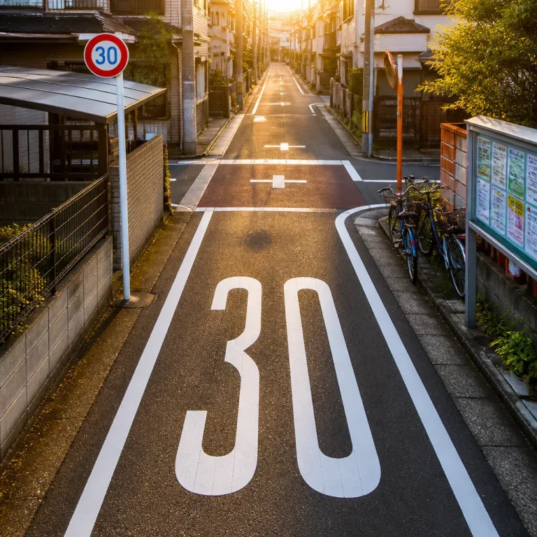 生活道路の最高速度、9月から一律時速30キロに