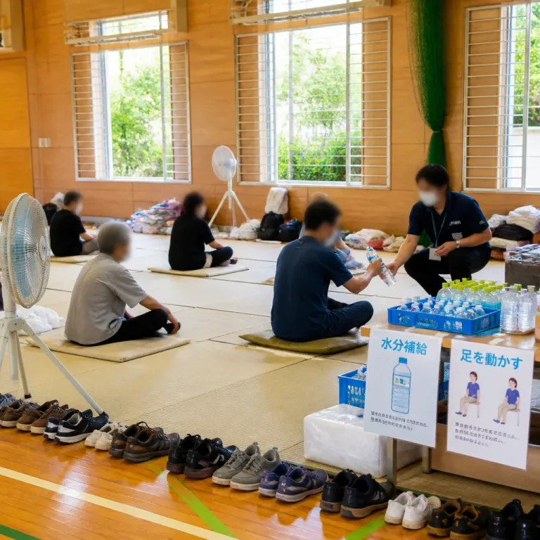 猛暑下の避難生活で優先すべき点と安全対策