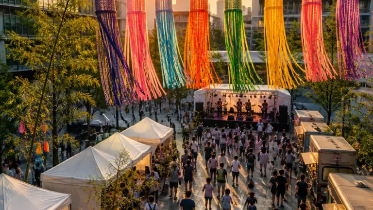 仙台トラストシティで七夕テラスフェス、夏の屋外交流広場に