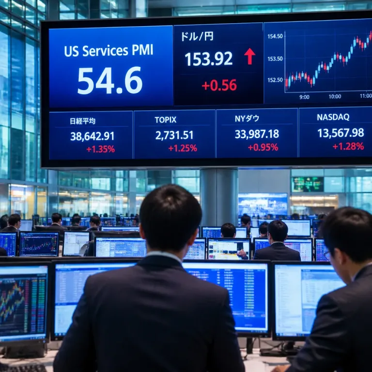 米7月サービス業PMIが予想上回る54.6、為替と市場心理に影響