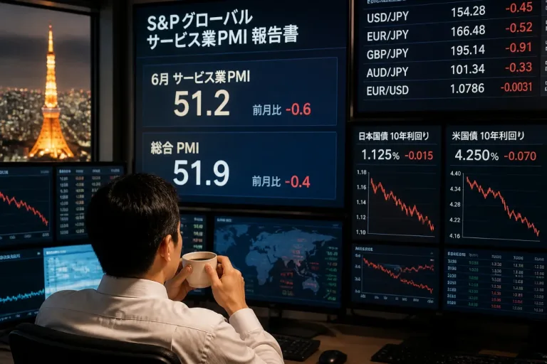 米6月サービス業PMI確報値は51.2、総合PMIも予想下回る