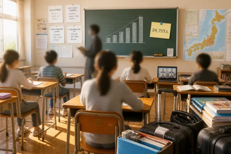 公立校で日本語指導を要する児童生徒が過去最多に：教育現場の負担と地域格差