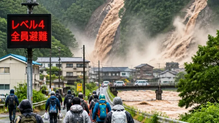 七ケ宿町に出された「レベル4土砂災害危険警報」県内で初の運用事例