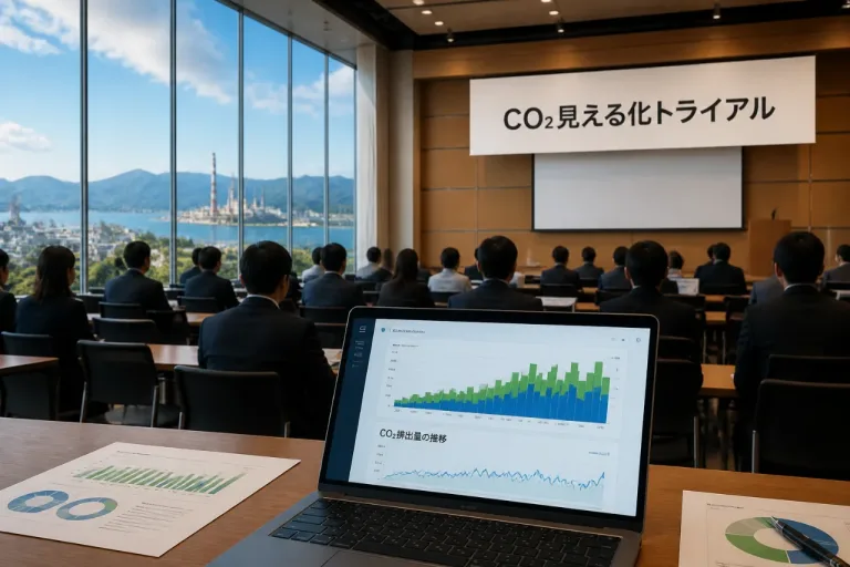 県内中小企業の脱炭素支援、可視化トライアルを開始