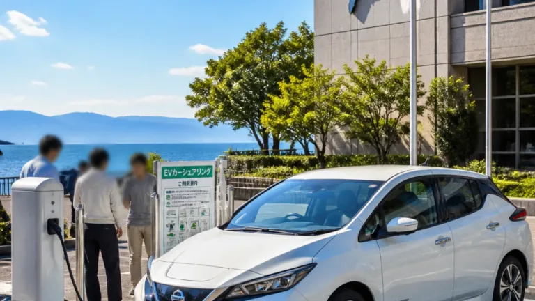 県公用EVを休日に貸し出し一般利用開始