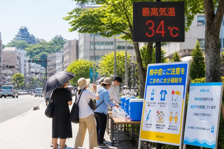 猛暑で県内に熱中症警戒 屋外活動と水分補給を徹底
