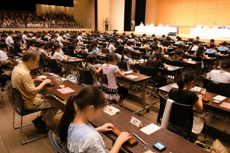 松江で県珠算選手権、幼少年から一般まで76人が速さと正確さ競う
