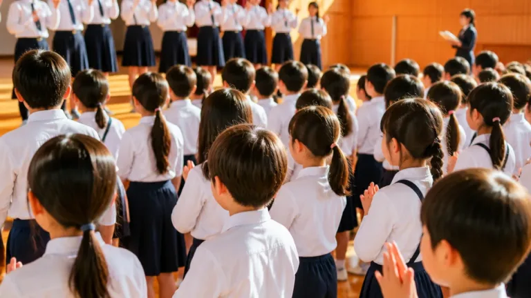 手話で歌う校歌、上級生が下級生へ伝承する志水小の姿勢