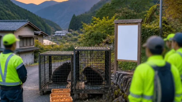 下北山村の集落でツキノワグマ2頭を捕獲 住民に警戒継続を呼びかけ