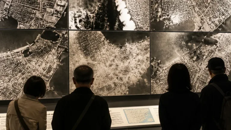 下関で空襲の記憶継承へ 彦島の航空写真初公開、展示始まる