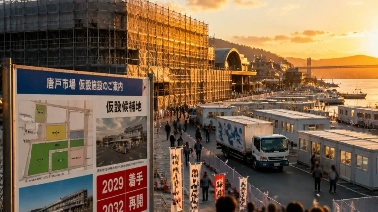 下関・唐戸市場大改修へ 仮設候補地は唐戸エリア内に決定
