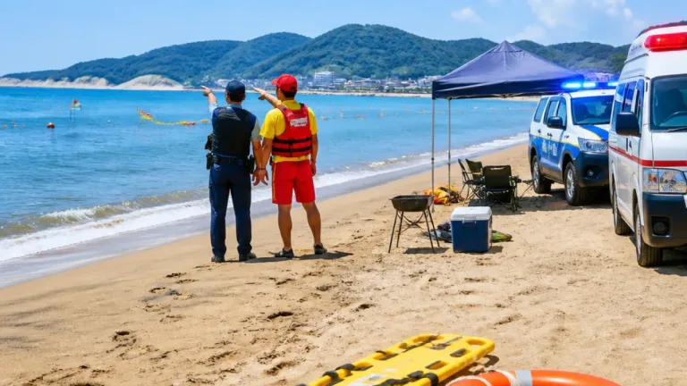 下関・室津海水浴場で40代男性が死亡 飲酒後に入水か、警察が原因調査