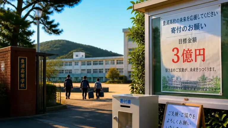 下関・豊浦高校 学生寮建設へ寄付呼びかけ、遠方生徒の受け入れ環境を整備